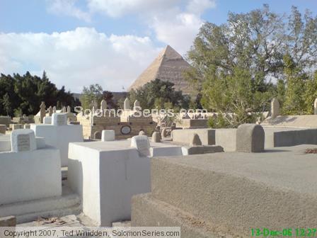 Large Above Ground graves in close proximity to the Great Pyramid and Pyramids of Giza.   The high water table in the region PRESENTLY requires above 