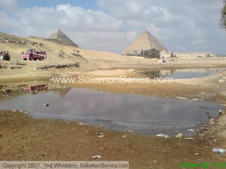 Longstanding water SouthEast of Pyramids, year 2006.